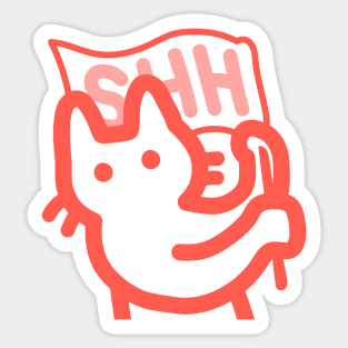 shh flag Sticker